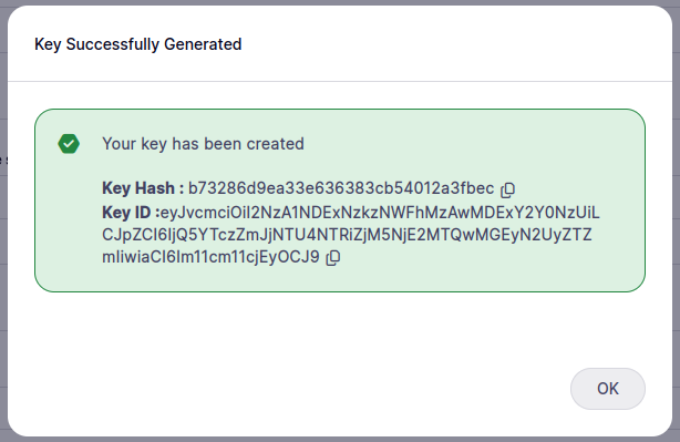 Copy Key ID